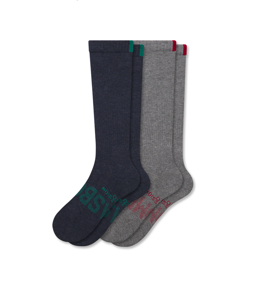 Women’s Knee High Sock 2-Pack Gift Box - Classic Ready
