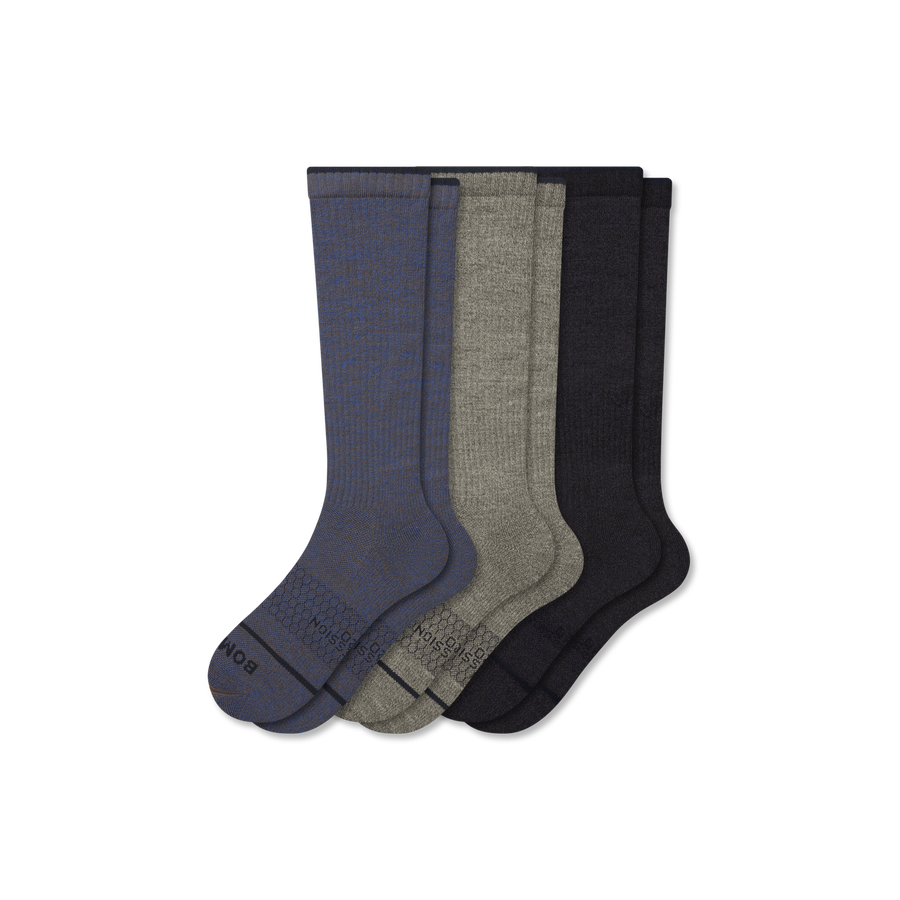 Women's Merino Wool Blend Knee High Sock 3-Pack (15-20mmHg) - All Day Fit