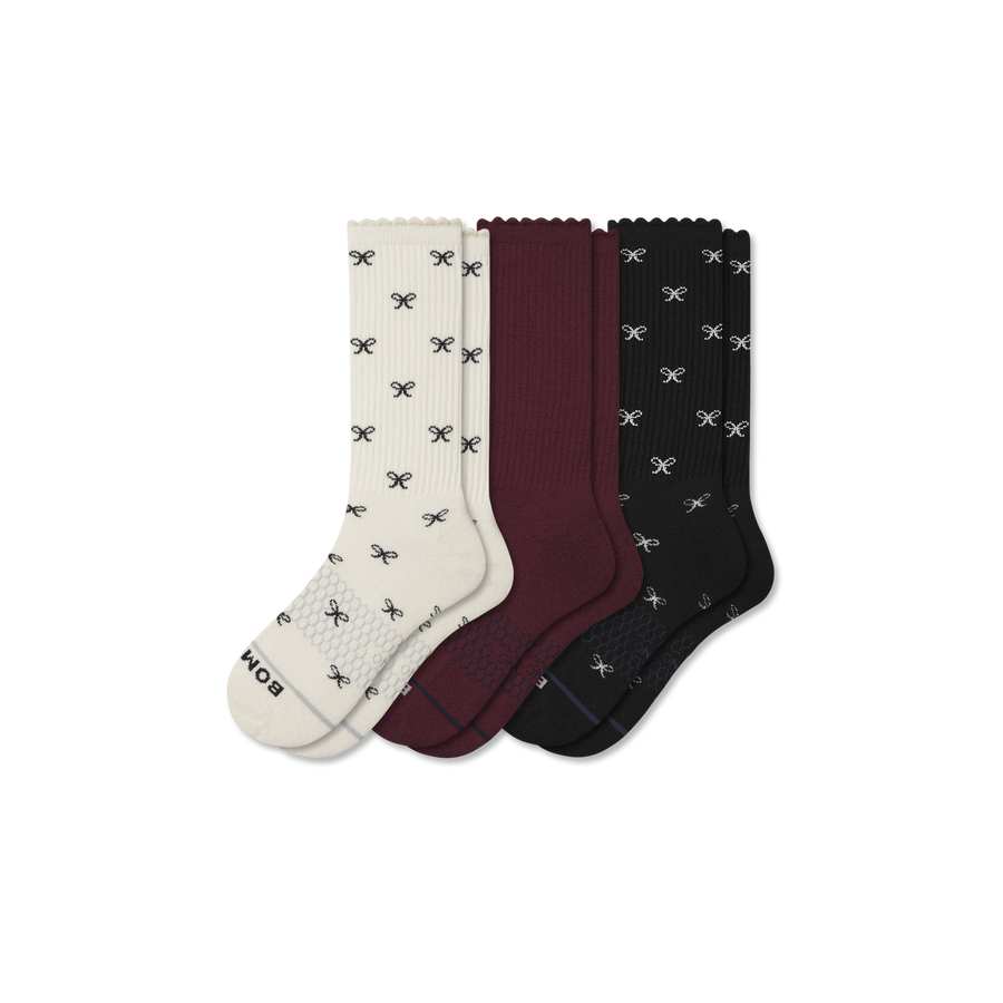 Women's Merino Wool Blend Calf Sock 3-Pack - Ready Pick