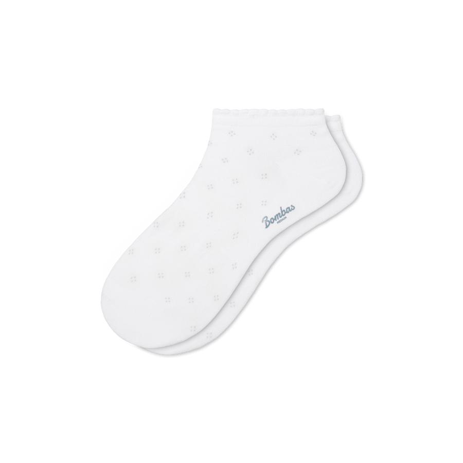 Women’s Scallop Lightweight Ankle Socks - Classic Ready