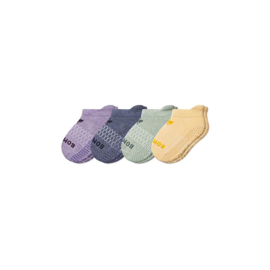 Toddler Marl Gripper Ankle Sock 4-Pack - Easy Choice