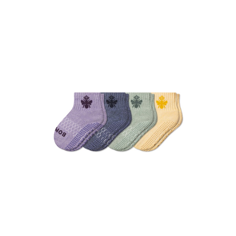 Toddler Marl Gripper Calf Sock 4-Pack - Classic Ready