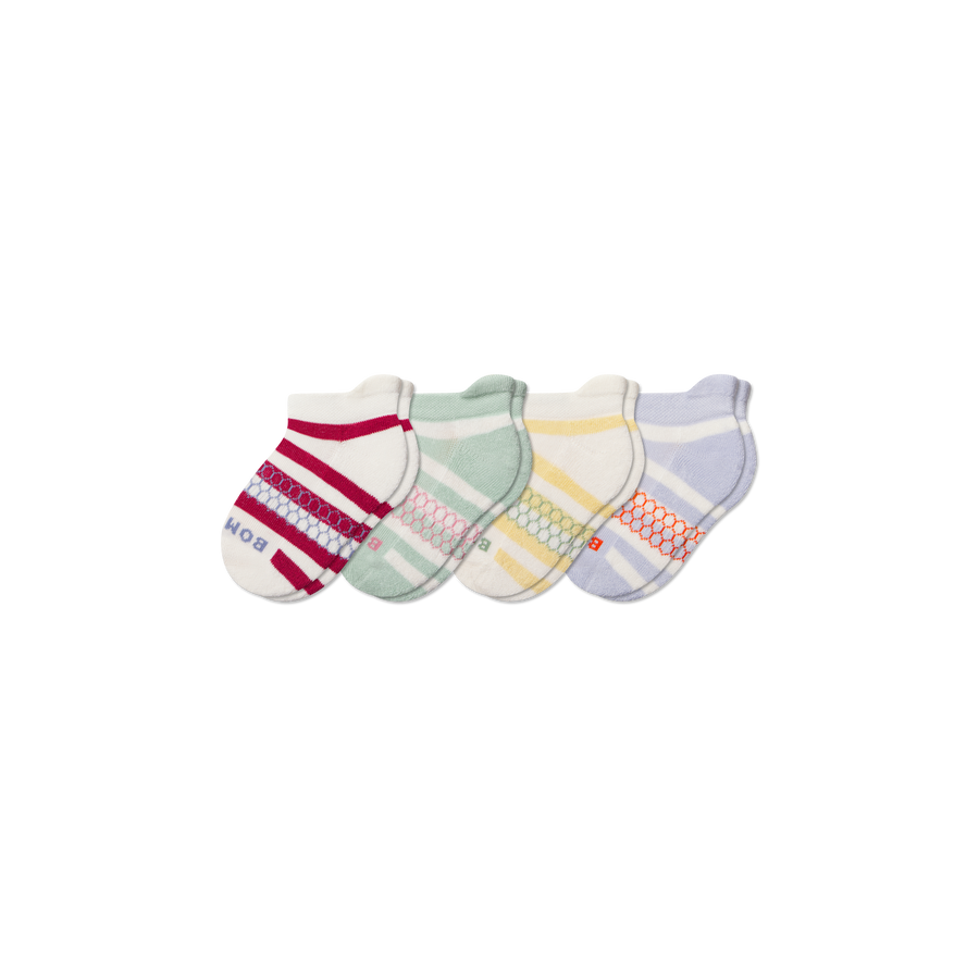 Junior Stripes Ankle Sock 4-Pack - Premium Pick