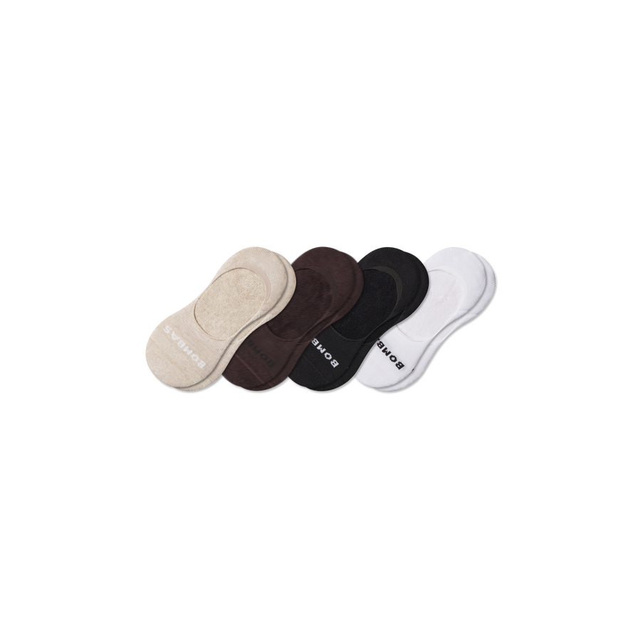 Men's Mid-Cut No Show Sock 4-Pack - Simple Style