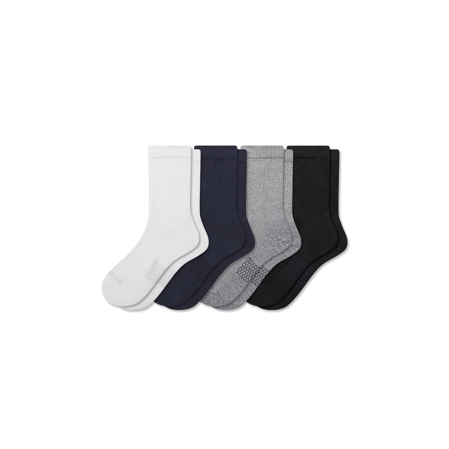 Men's Modern Rib Half Calf Sock 4-Pack - Easy Pair