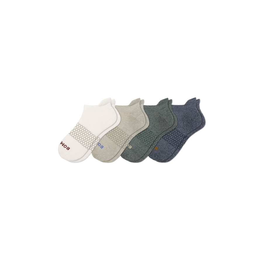 Men's Solids Ankle Sock 4-Pack - Light Cushion