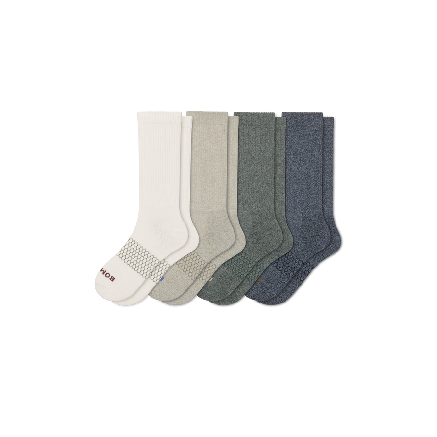 Men's Marl Calf Sock 4-Pack - All Day Fit