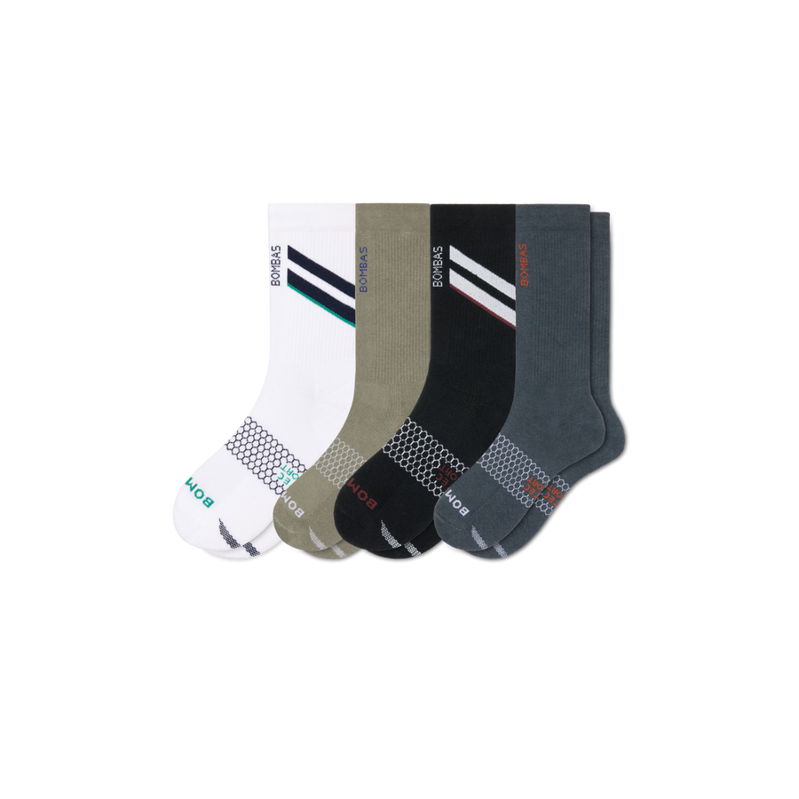 Men's All Sport Calf Sock 4-Pack - Simple Style