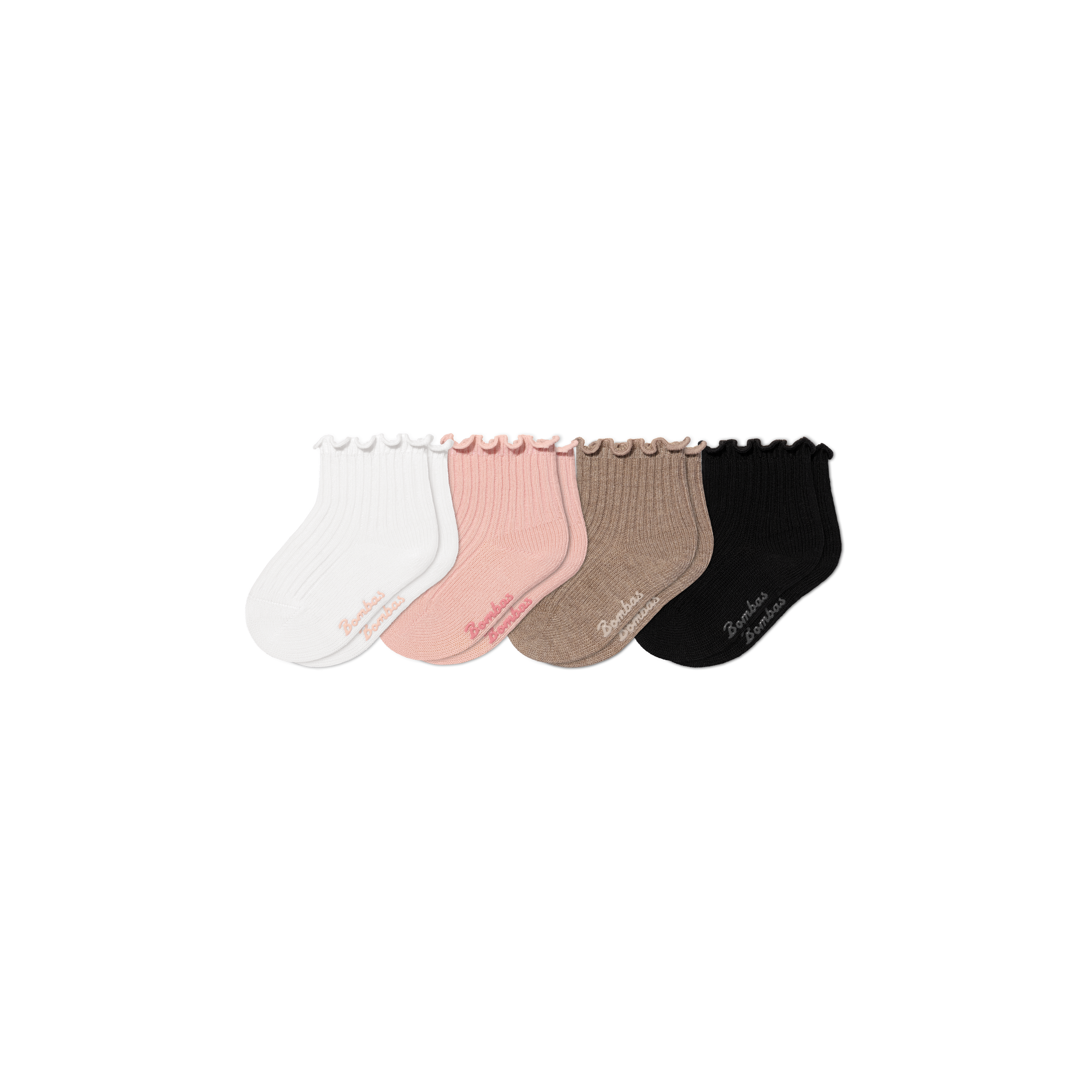 Baby Frilly Calf Socks (0-6 months) - pink shadow mix L [11220]