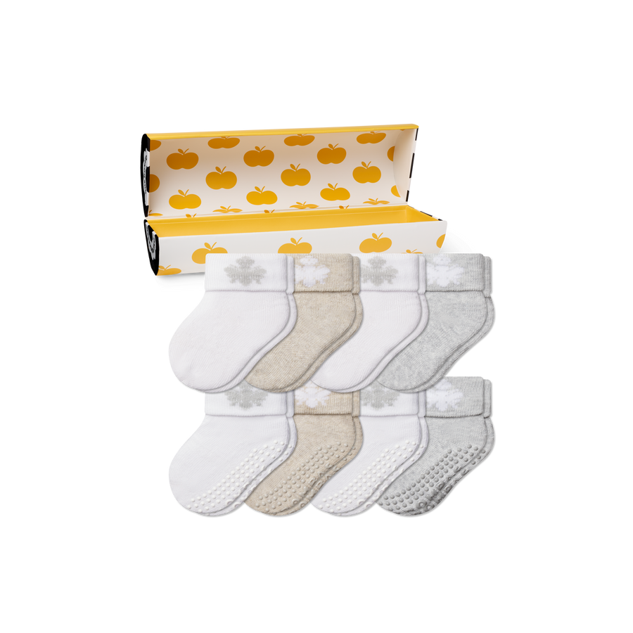 Baby's First Year Sock 8-Pack Gift Box - Light Cushion
