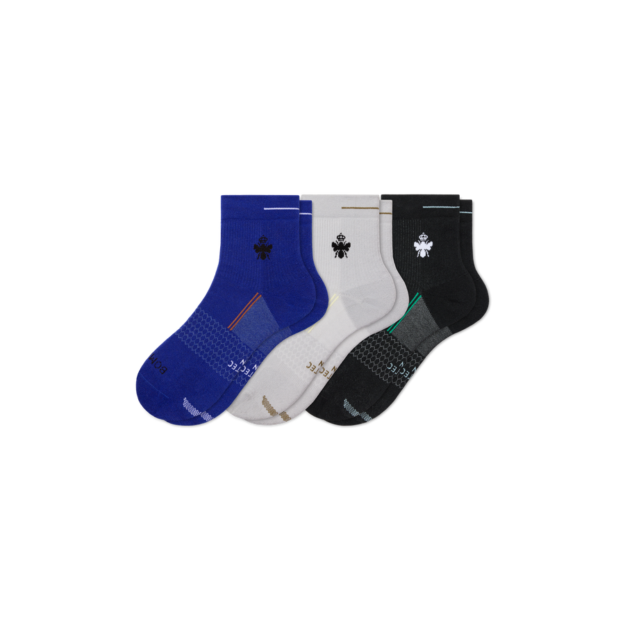 Men's Run Quarter Sock 3-Pack - Daily Step