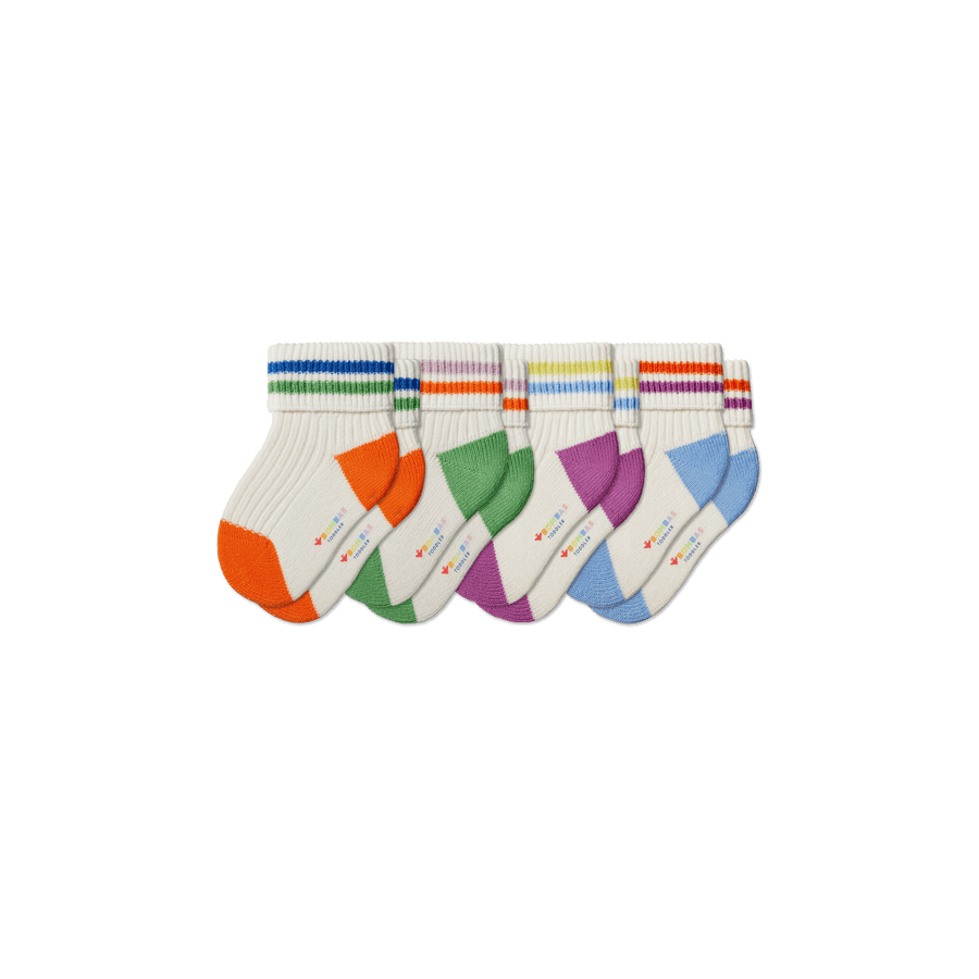 Toddler Pride Calf Sock 4-Pack - Clean Finish