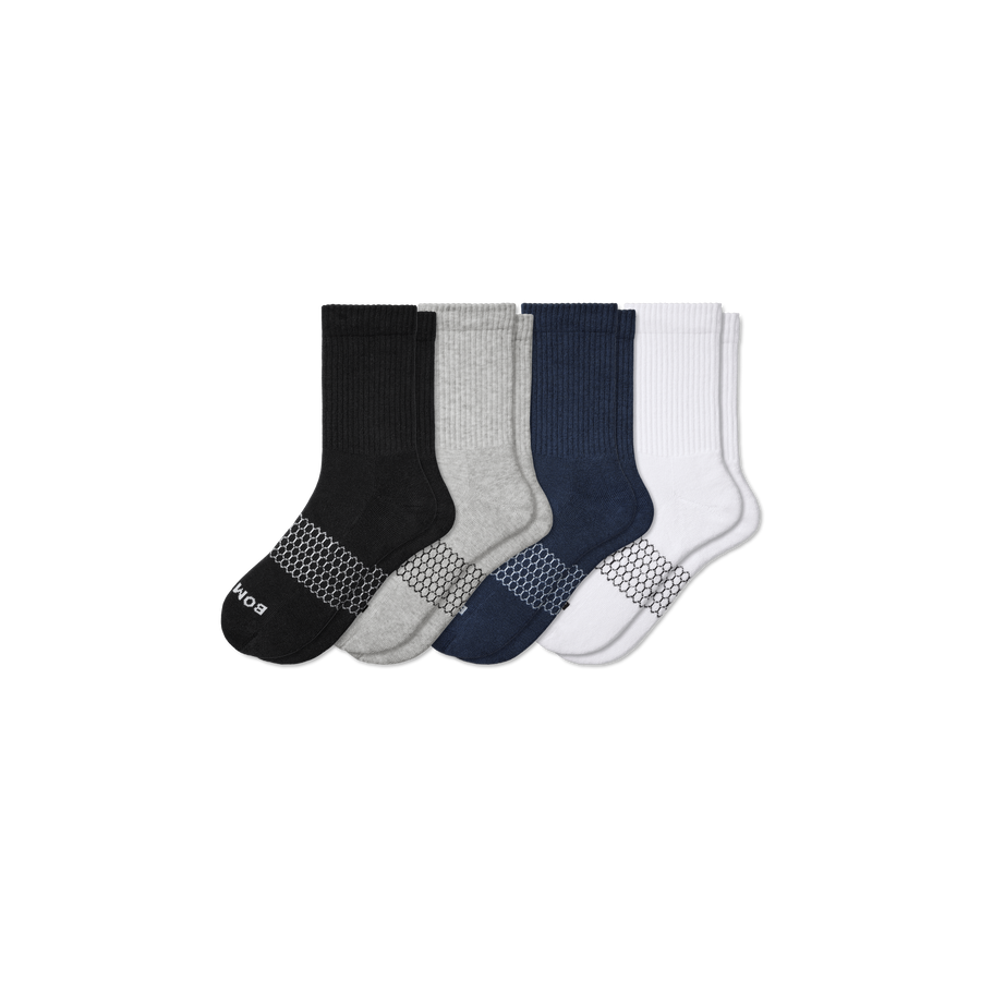 Men's Solids Half Calf Sock 4-Pack - Premium Pick