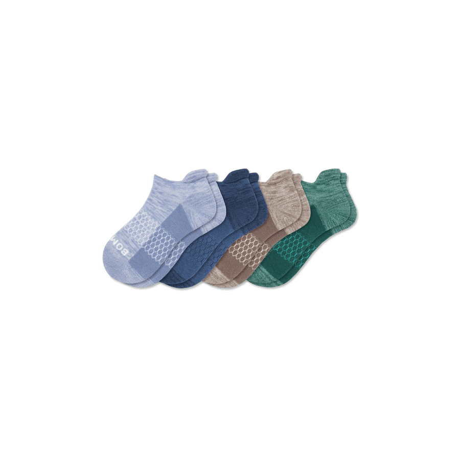 Youth Two Tone Ankle Sock 4-Pack - Ready Pair
