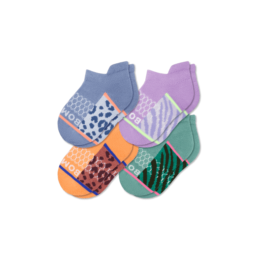 Toddler Wild Wear Ankle Sock 4-Pack - Premium Pick