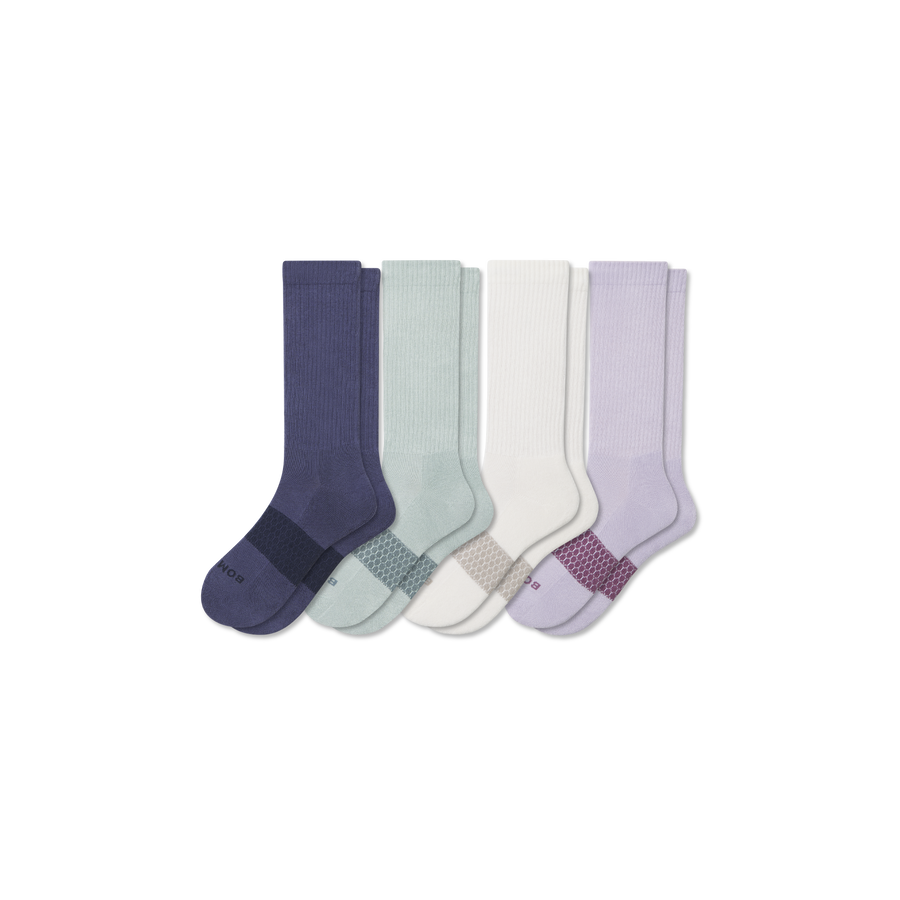Women's Solids Calf Sock 4-Pack - Modern Touch