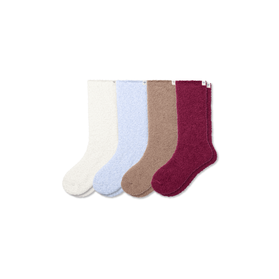 Women's Fuzzy Sock 4-Pack - Modern Touch