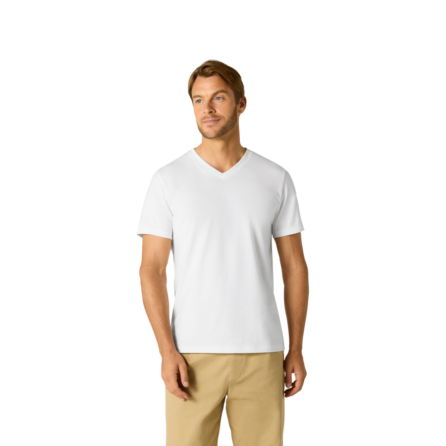 Men's Pima Cotton V-Neck T-Shirt - Fresh Fit