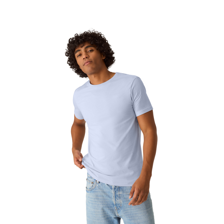 Men's Pima Cotton Slim Crew Neck T-Shirt - Light Cushion