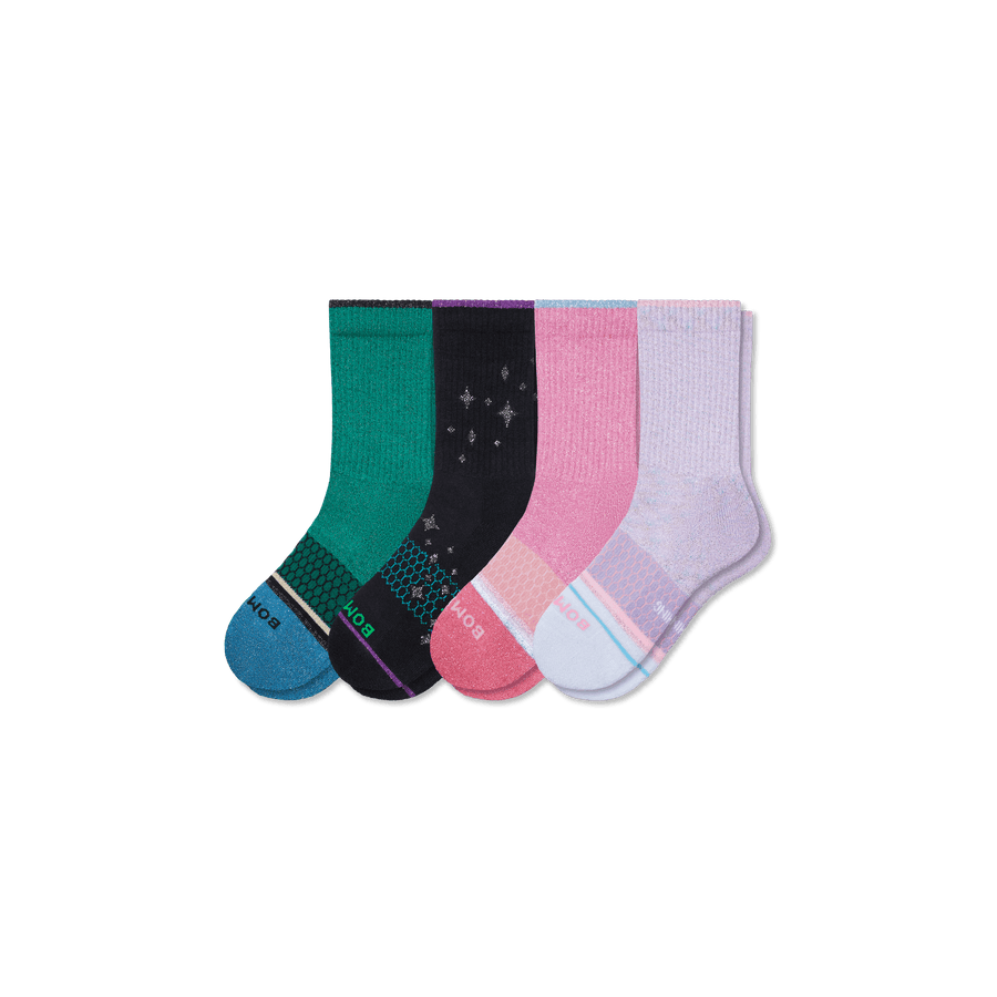 Youth Wicked X Bombas Calf Sock 4-Pack - Daily Cushion