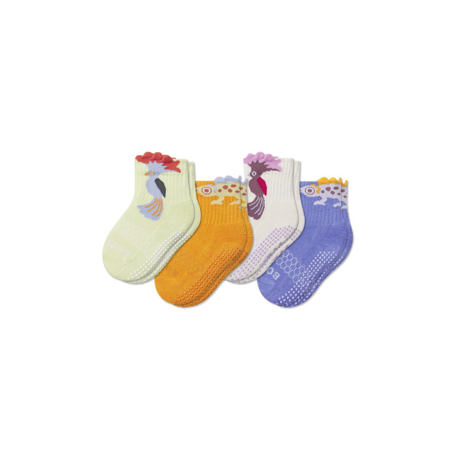 Toddler Friends Gripper Calf Sock 4-Pack - Ready Pair
