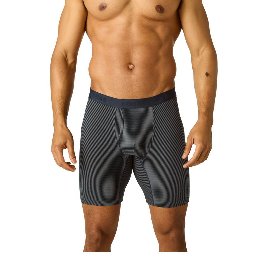 Men's Cotton Modal Blend Long Boxer Brief 8" - Clean Finish