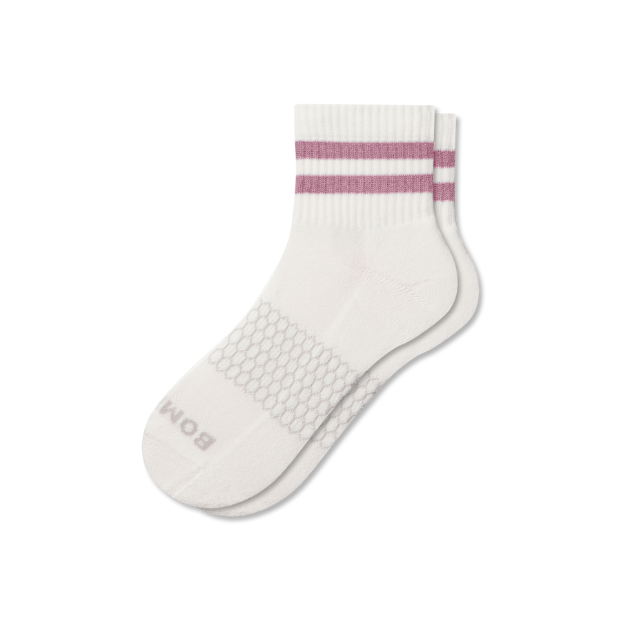 Women's Vintage Stripes Quarter Socks - Soft Step