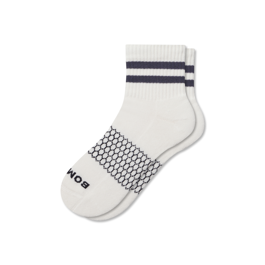Men's Vintage Stripes Quarter Socks - All Day Fit