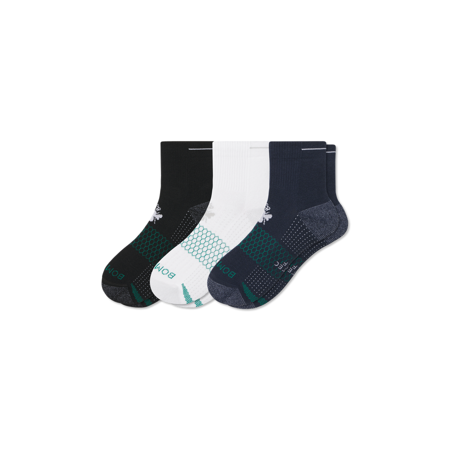 Women's Golf Quarter Sock 3-Pack - Modern Touch