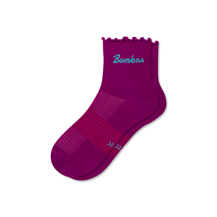 Women’s UltraLite Ruffle Sport Quarter Socks - Essential Ready