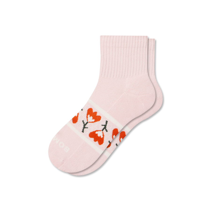 Women's Garden Party Quarter Socks - Daily Step