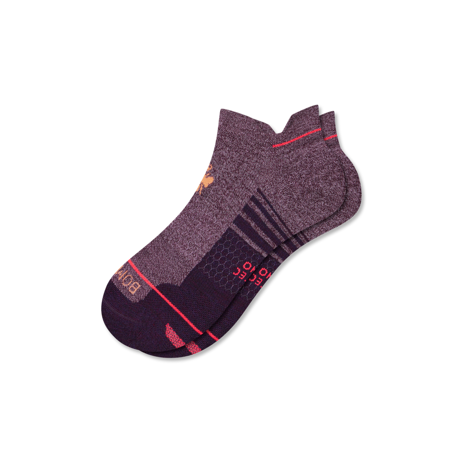 Men's Merino Wool Blend Run Ankle Socks - Light Cushion