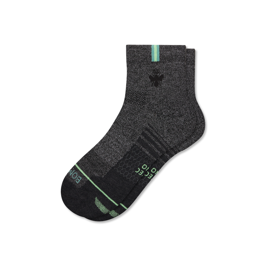 Women's Merino Wool Blend Run Quarter Socks - Everyday Pair