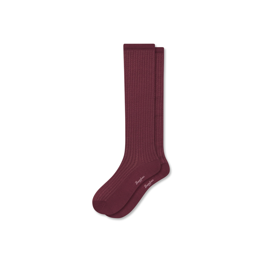 Women's Pointelle Knee High Socks - Easy Pair