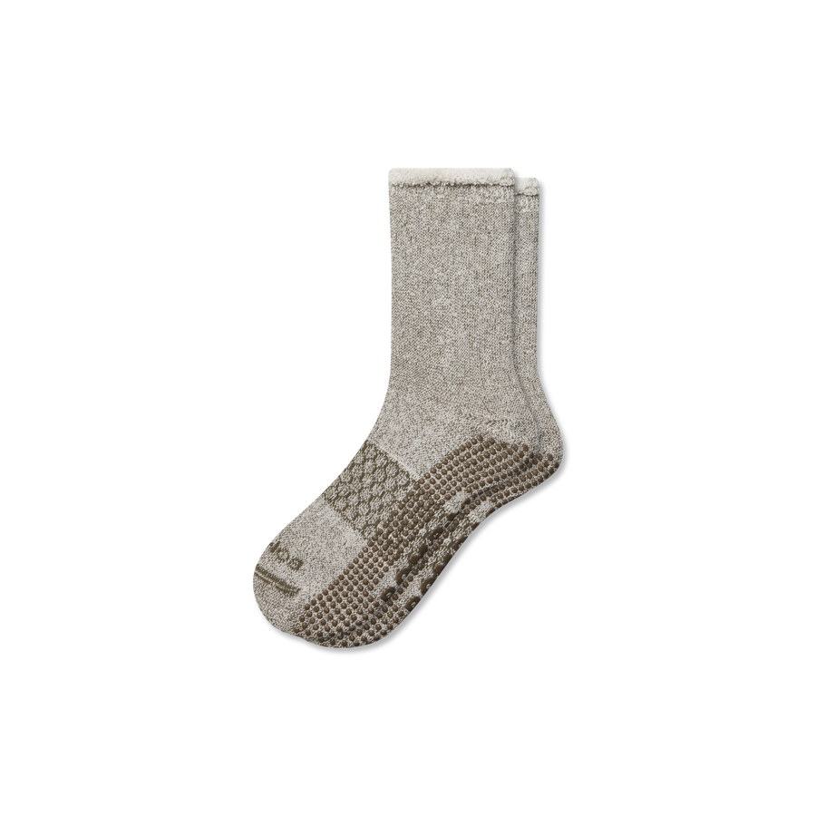 Women’s Roll-Top Merino Blend Gripper House Sock - All Day Fit