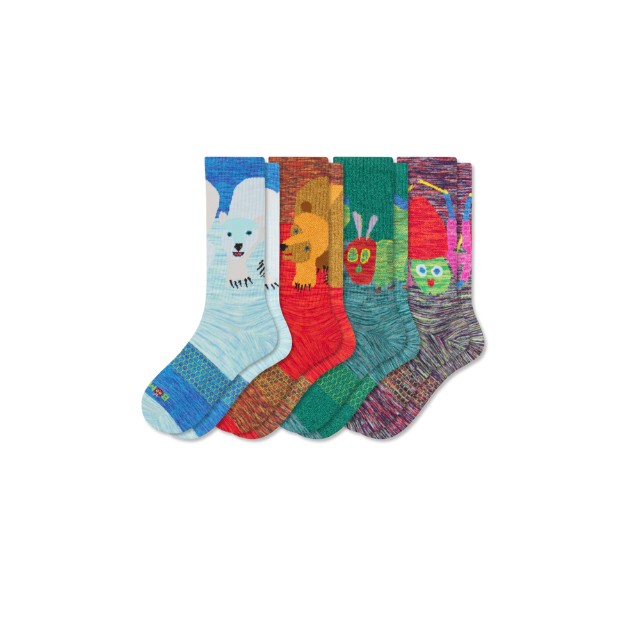 Adult Eric Carle Calf Sock 4-Pack - Ready Pick