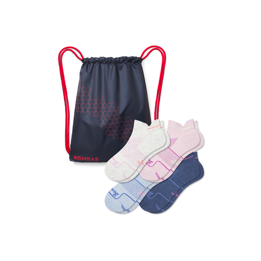 Women's Run Ankle Sock 4-Pack Gift Bag - Easy Pair