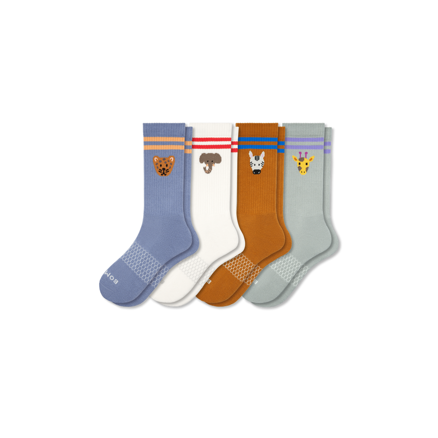 Women's Safari Stripe Calf Sock 4-Pack - All Day Fit