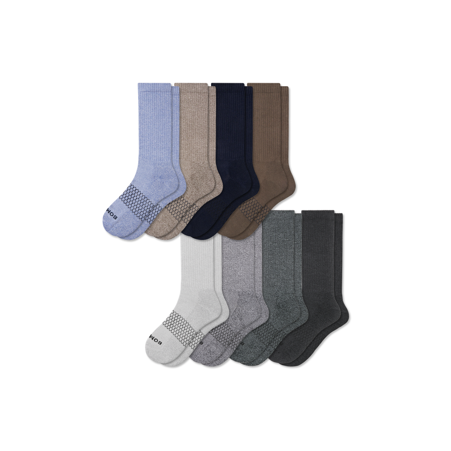Men's Marl Calf Sock 8-Pack - Light Cushion