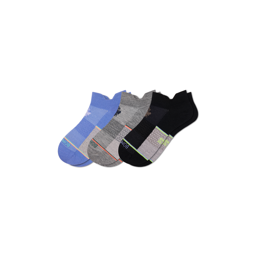 Men's Sport Merino Wool Blend Ankle Sock 3-Pack - Daily Cushion