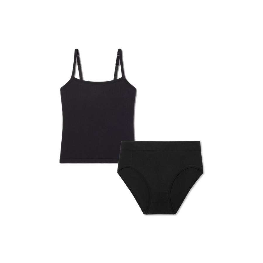 Women's Built-In Bra Seamless Cami + High Rise Brief Pack - Light Support