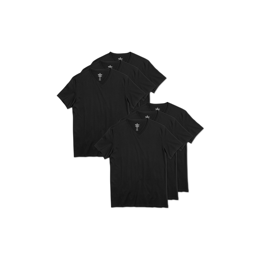 Men's Pima Cotton V-Neck T-Shirt 6-Pack - Easy Wear