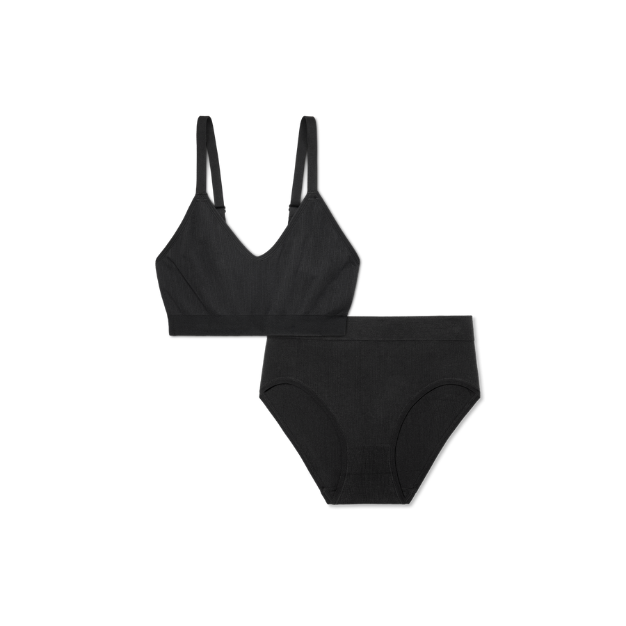 Women’s Seamless Scoop Bralette + High Rise Brief Pack - Daily Pick