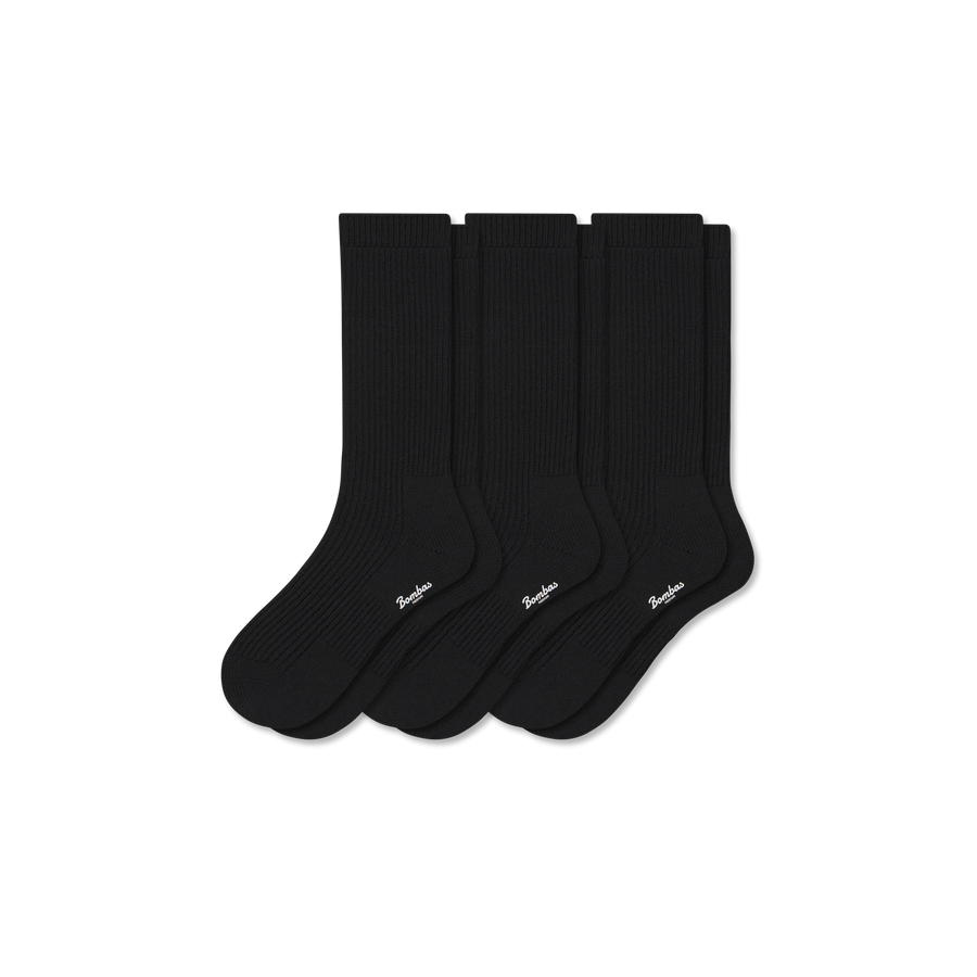 Men's Merino Blend Fine Rib Calf Sock 3-Pack - Daily Pick