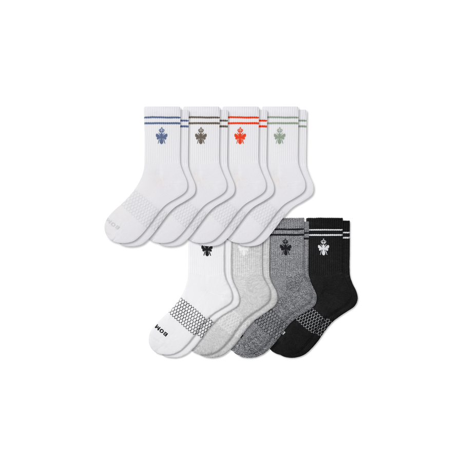 Men's Half Calf Sock 8-Pack - Travel Pair
