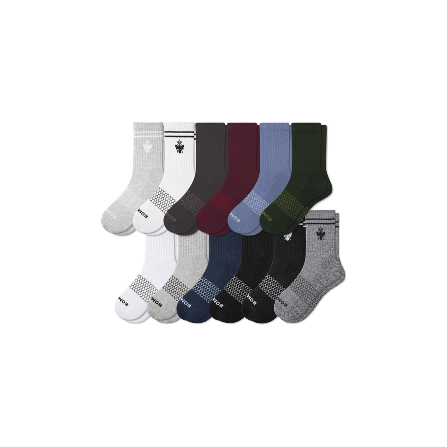 Men's Half Calf Sock 12-Pack - Daily Step