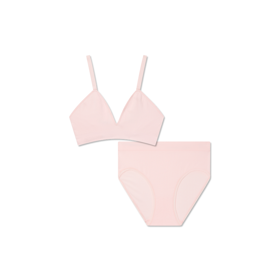 Women's Seamless Triangle Bralette + High Rise Brief Pack - Fresh Choice