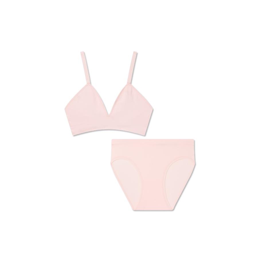 Women's Seamless Triangle Bralette + Brief Pack - All Day Comfort