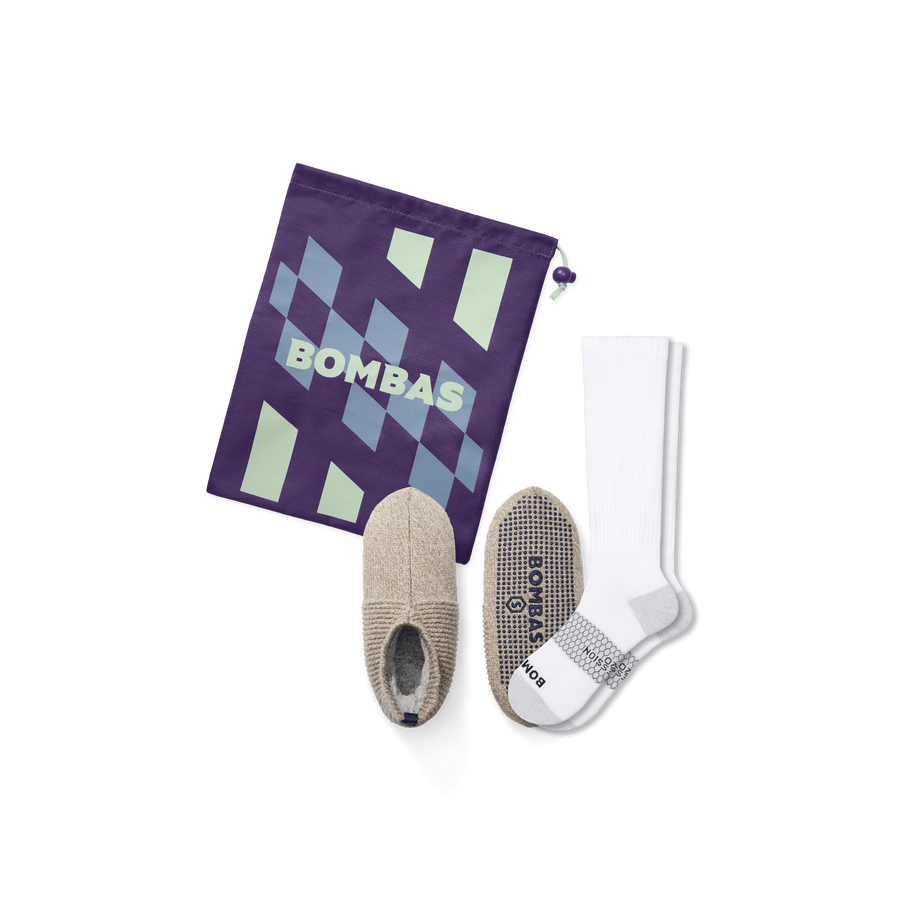 Women's Travel Sock and Gripper Slipper 2-Pack - Fresh Choice