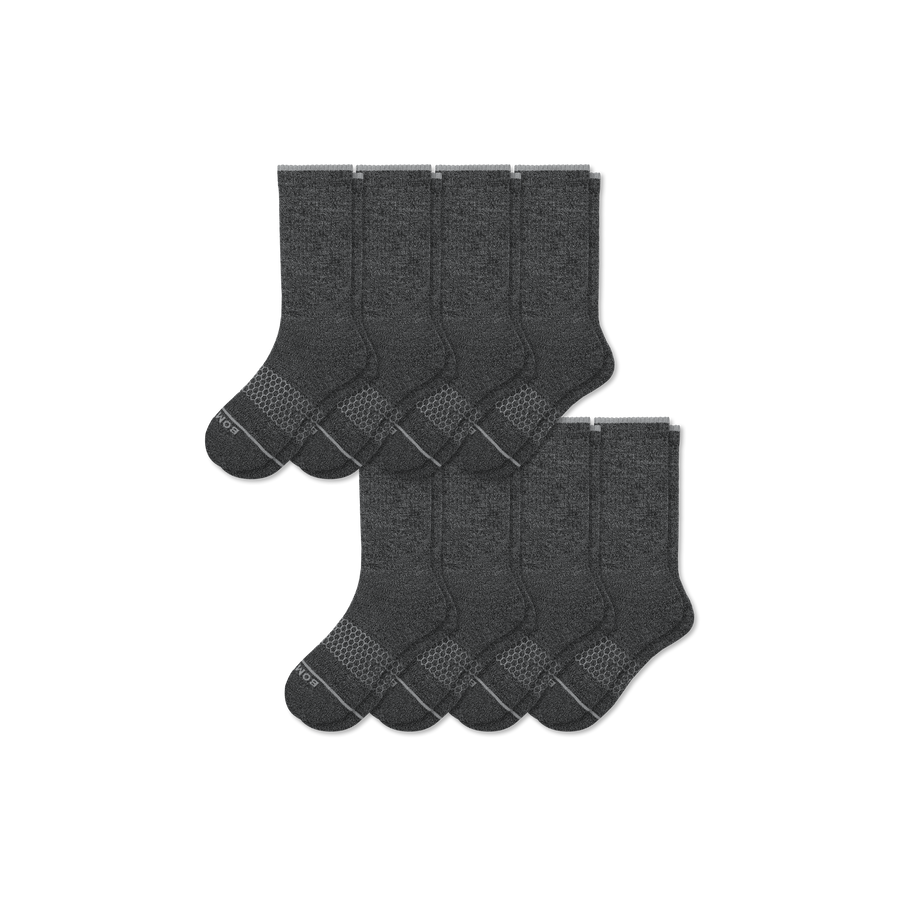 Women's Merino Wool Blend Calf Sock 8-Pack - Daily Step